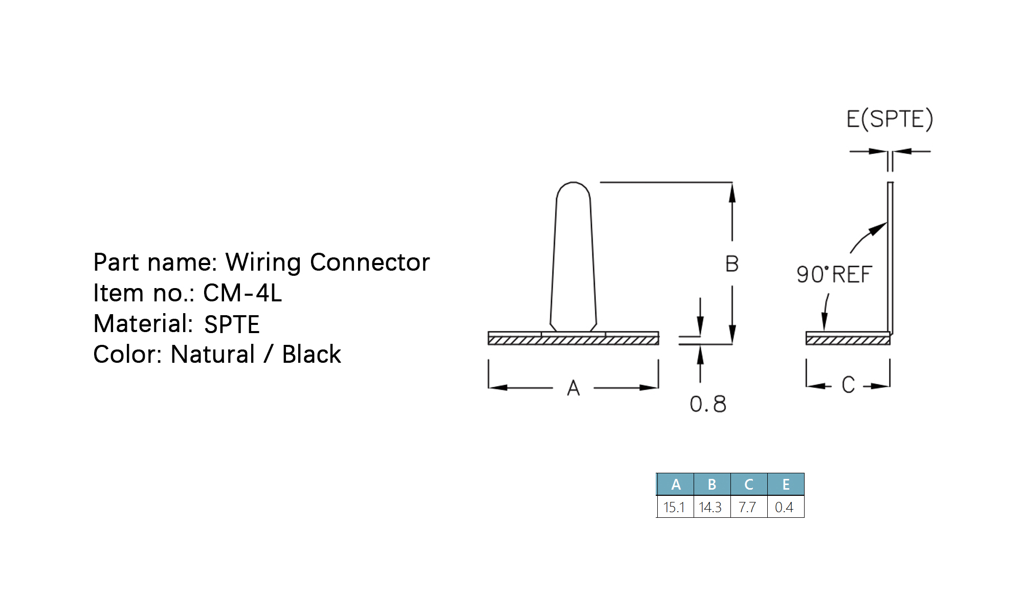 Wiring Connector CM-4L